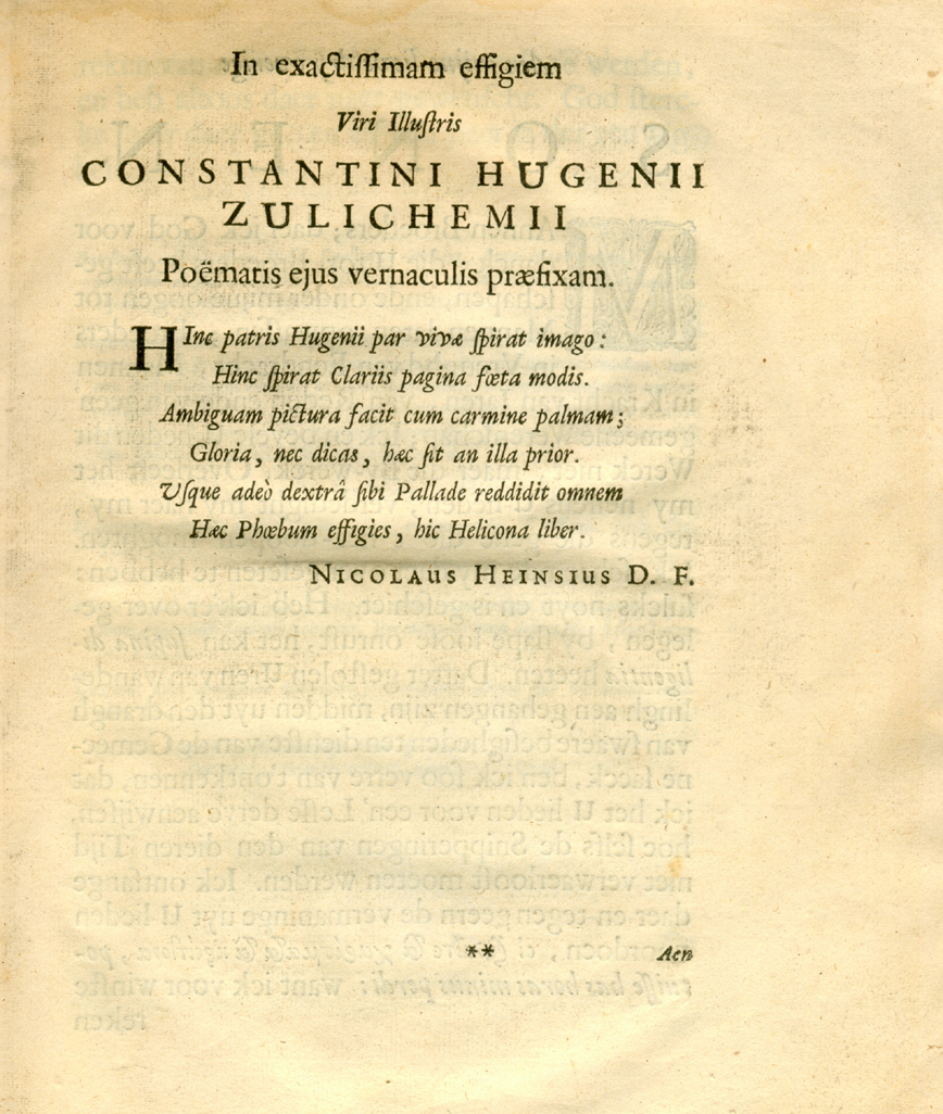 Korenbloemen 1672, deel 1, fol. **1r