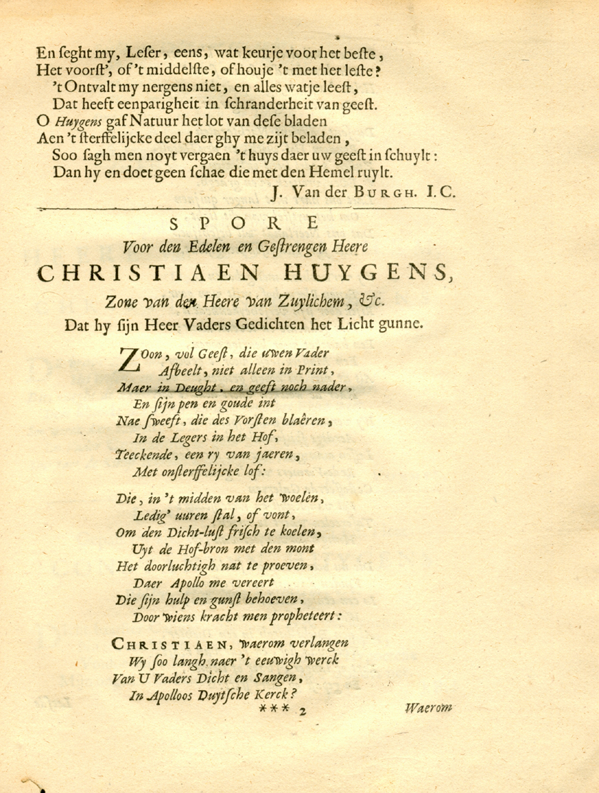 Korenbloemen 1672, deel 1, fol. ***2r