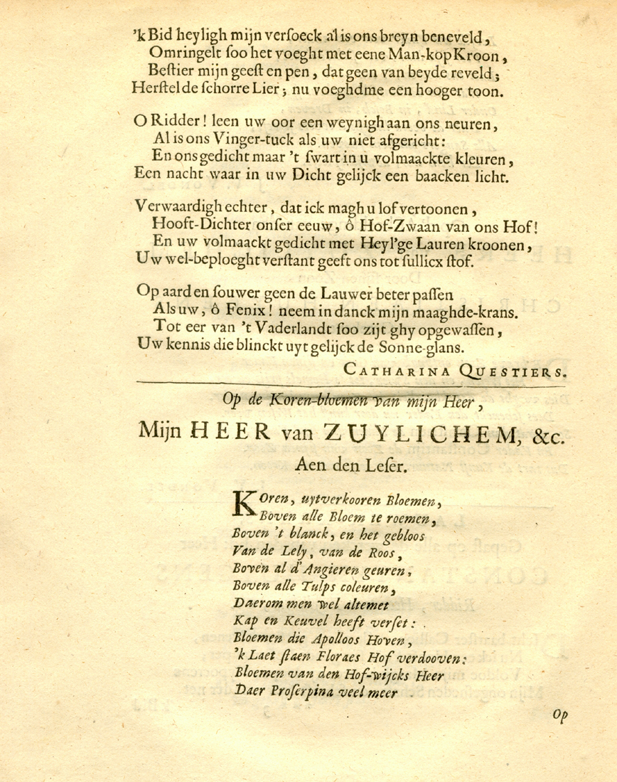 Korenbloemen 1672, deel 1, fol. ***3v