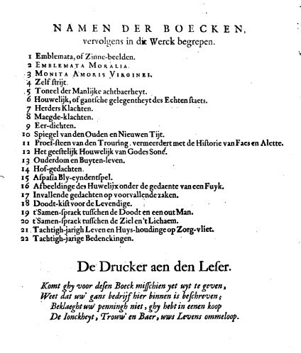 InhoudWercken1658